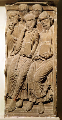 Relief depicting apostles, from the Abbaye de Saint-Guilhem du Desert by French School