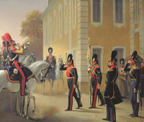 Parading of the Standard of the Great Palace Guards by Adolph Gebens