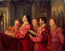 Choristers in the Church, 1870 von Vladimir Egorovic Makovsky
