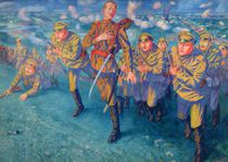 In the Firing Line, 1916 von Kuzma Sergeevich Petrov-Vodkin