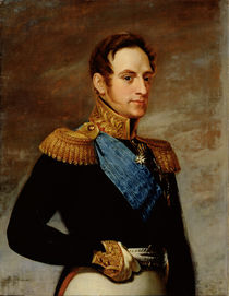 Portrait of Tsar Nicholas I 1826 von Vasili Andreevich Tropinin