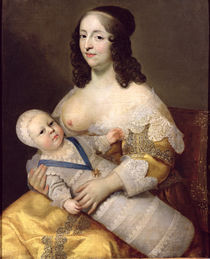 The Dauphin Louis of France and his Nursemaid by Henri and Charles Beaubrun