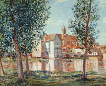 The Loing at Moret, September Morning by Alfred Sisley