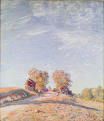 Uphill Road in Sunshine, 1891 by Alfred Sisley