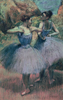 Dancers in Violet von Edgar Degas
