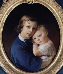 Paul and Rene Dubufe, c.1852 by Claude-Marie Dubufe
