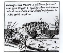 The Killing of Irish Protestants by Catholics in 1641 by English School