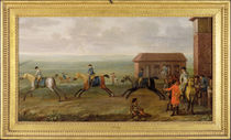 Lord Portmore Watching Racehorses on Exercise on Newmarket Heath by John Wootton
