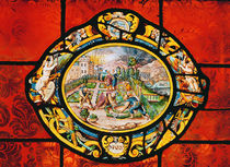 Window depicting March, from Montigny von French School