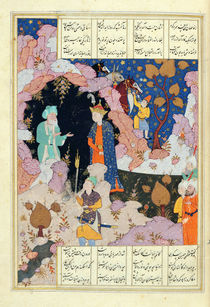 Ms D-212 fol.285a Alexander Visits a Hermit von Persian School