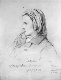 Johannes Brahms aged twenty von Jean Joseph Bonaventure Laurens