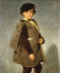 Edmond Dehodencq wearing an Inverness cape von Alfred Dehodencq