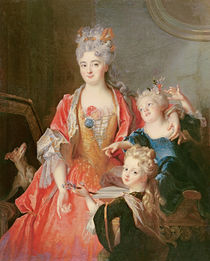 A Woman with Two Children von Nicolas de Largilliere