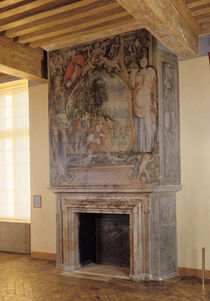 Fireplace in the Chambre du Roi von French School
