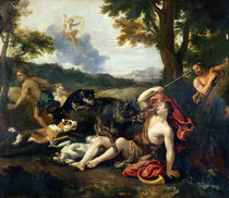 Adonis Killed by a Wild Boar von Francesco Albani