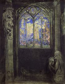 The Stained Glass Window, 1904 von Odilon Redon