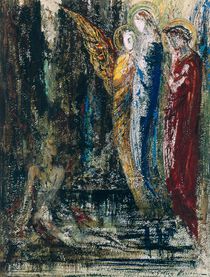 Job and the Angels, c.1890 by Gustave Moreau