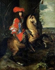 Equestrian Portrait of Louis XIV by Charles & Meulen, Adam van der Le Brun