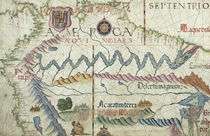 Northern South America, detail from a world atlas by Diego Homem