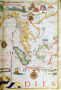 Mainland Southeast Asia, detail from a world atlas by Diego Homem