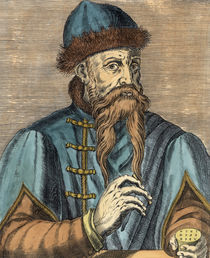 Portrait of Johannes Gutenberg by Albrecht Mentz