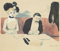 Couple in a Restaurant by Rene George Hermann-Paul