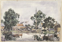 A Canal in The Hague, 1868 by Johan-Barthold Jongkind