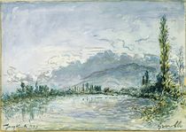 The River Isere at Grenoble von Johan-Barthold Jongkind