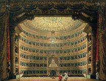 La Scala, Milan, during a performance by Italian School