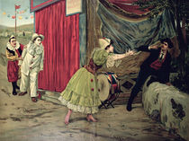 Scene from the opera 'Pagliacci' by Ruggiero Leoncavallo by French School