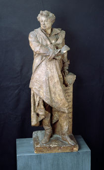 Statue of Alexandre Dumas Pere by Albert-Ernest Carrier-Belleuse