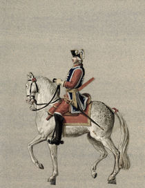 Equestrian portrait of Prince Charles de Beauveau-Craon von Pierre Antoine Lesueur