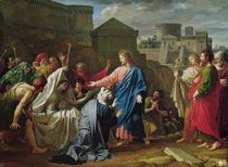 Jesus Resurrecting the Son of the Widow of Naim by Pierre Bouillon