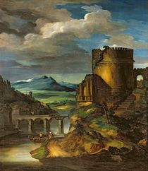 Italian Landscape or, Landscape with a Tomb by Theodore Gericault