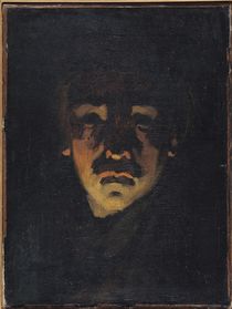 Self Portrait by Adolphe-Felix Cals