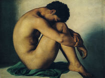 Study of a Nude Young Man, 1836 von Hippolyte Flandrin