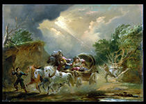Coach in a Thunderstorm, 1790s von Philip James de Loutherbourg