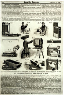 New photographic apparatus for making negatives on paper by American School