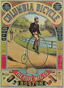 Advert for the Columbia Bicycle by The Pope MFG Co. von American School