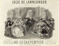 'Lucia de Lammermoor' the opera by Domenico G M Donizetti von French School