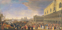 Arrival of the Comte Languet de Gergy at the Palazzo Ducale von Luca Carlevaris