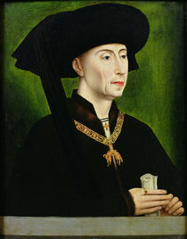 Portrait of Philippe le Bon Duc de Bourgogne von Rogier van der Weyden