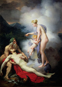 Venus heals Adonis by French School