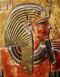 The head of Seti I from the Tomb of Seti by Egyptian 19th Dynasty