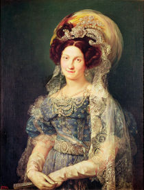 Maria Christina de Bourbon-Sicile Queen of Spain by Vicente Lopez y Portana