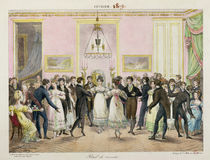 A Society Ball, engraved by Charles Etienne Pierre Motte 1819 von Hippolyte Lecomte