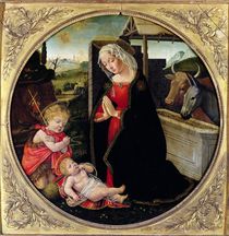Madonna and Child with St. John the Baptist von Domenico Ghirlandaio