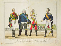 The Allied Sovereigns in Paris in 1815 von French School