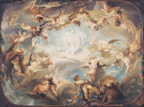 The Triumph of Cupid over all the Gods von Gabriel de Saint-Aubin