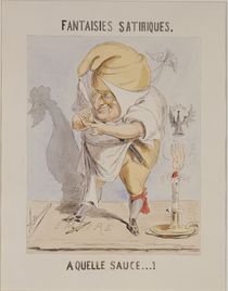Satirical Fantasies, caricature of Adolphe Thiers by A. Belloguet